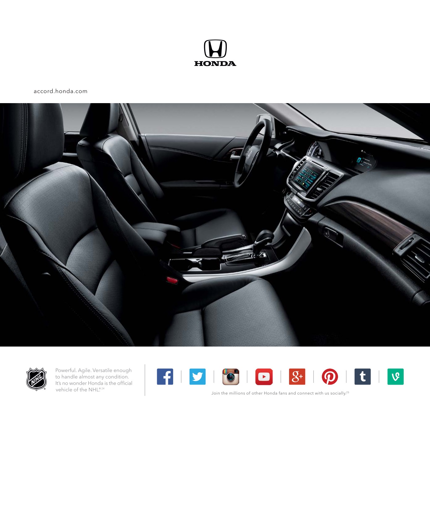 2016 Honda Accord Brochure Page 1